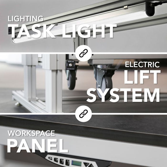 Q-102130 -  Heavy Duty Workstation Kit with Flow Rack