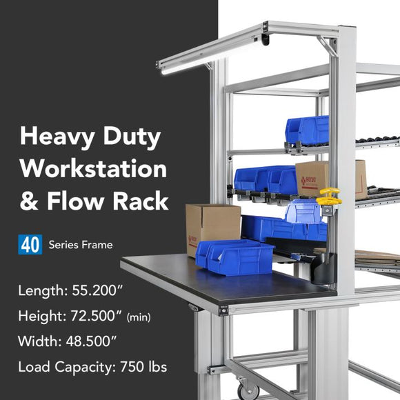 Q-102130 -  Heavy Duty Workstation Kit with Flow Rack