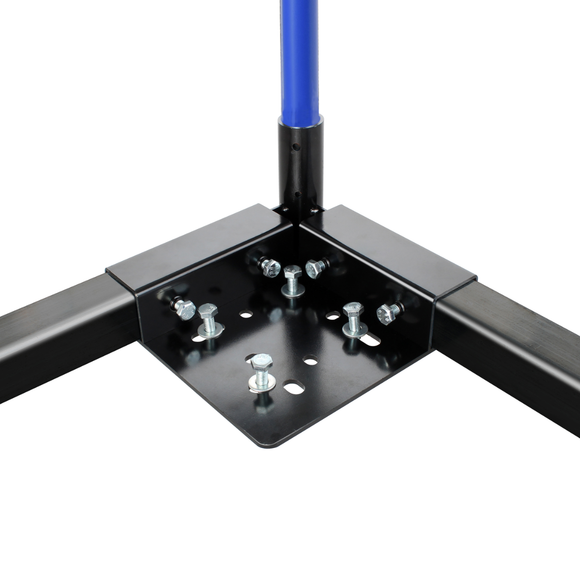 SQS-CORNERP -  Corner Plate for Square Pipe with Hardware