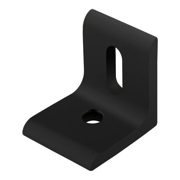 4295-BLACK -  15 Series & Ready Tube 2 Hole - Slotted Inside Corner Bracket