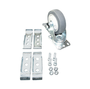 W-4PSB-KIT -  4" Swivel Plate Caster with Brake - Kit