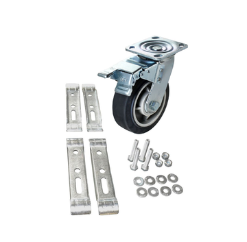 W-6PSB-KIT -  6" Swivel Plate Caster with Brake - Kit