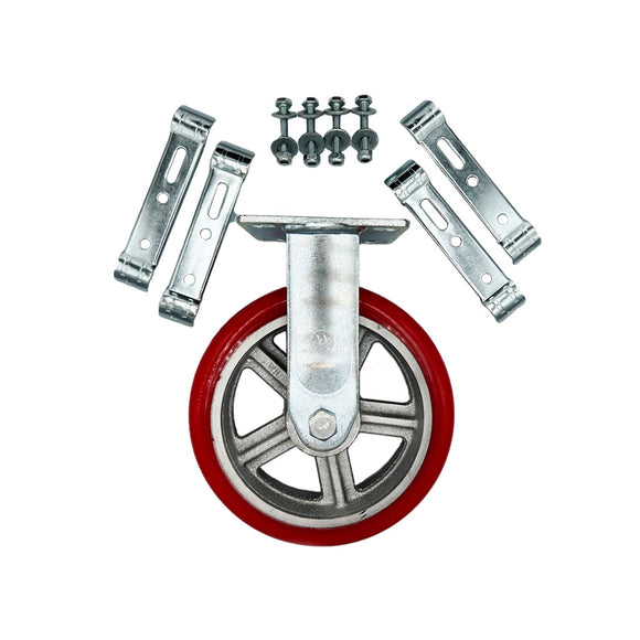 W-8PF-KIT -  8'' Plate Fix Caster Kit