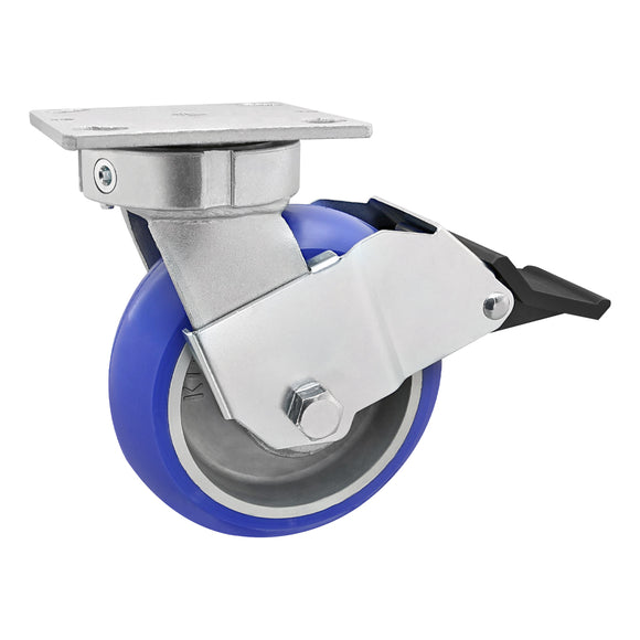 2719 -  6â Heavy-Duty Towable Flange Mount Swivel Caster with Brake