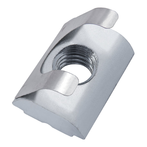 13093 -  M6 Short Self-Aligning Roll-in T-Nut with Spring Leaf